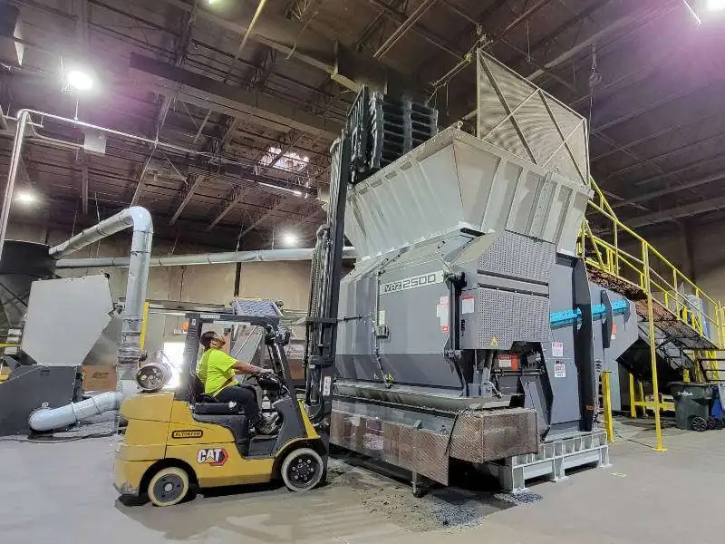 Fork Lift Driver in the Factory